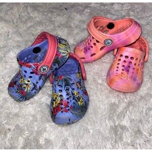 Joybees | 2 Pair size 4/5 Infant Slip on Shoes Crocs Dupe